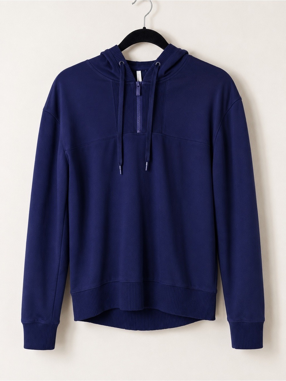 TravisMathew Navy Quarter Zip Hooded Pullover Top Extra Small - Picture 5 of 8
